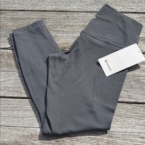 Lululemon Align No Line High-Rise Pant 25" coal grey size 8 NWT